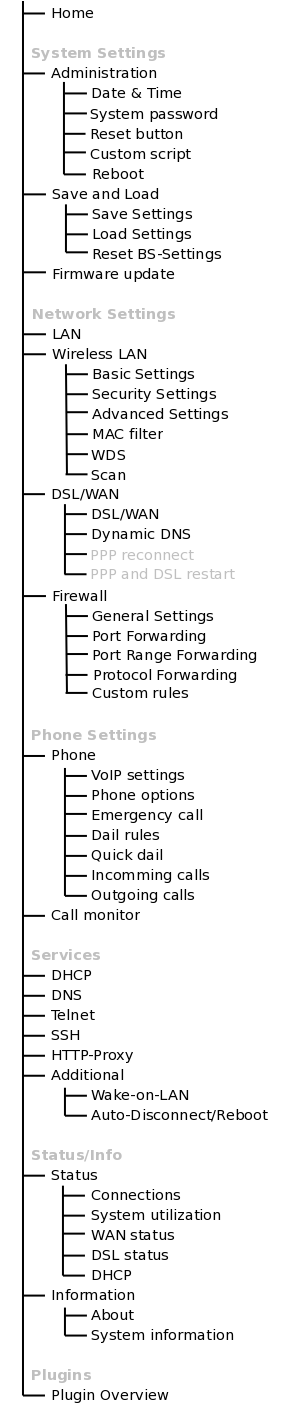 BS 0.3.3 Web Menu